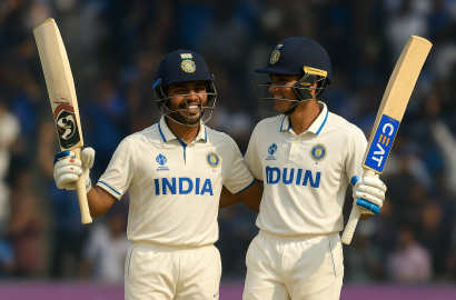 India Dominate Second Test Against West Indies with a Mammoth First-Innings Total of 518/5 Declared