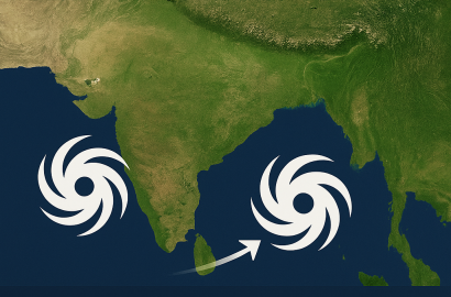 Twin Cyclones Brewing Over Indian Seas: “Cyclone Montha” Likely to Form Soon